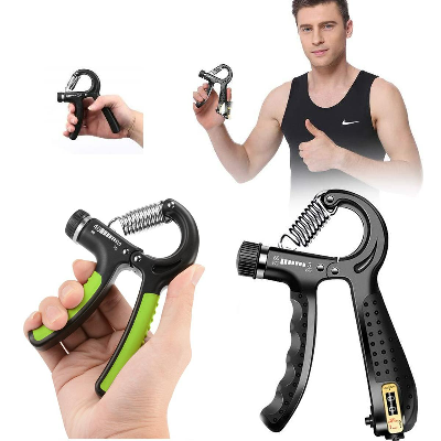 Picture of Counting Grip Strengthener Hand Grip with Digital Counter | Adjustable 10–60KG Forearm & Hand Exercise Trainer Multicolor