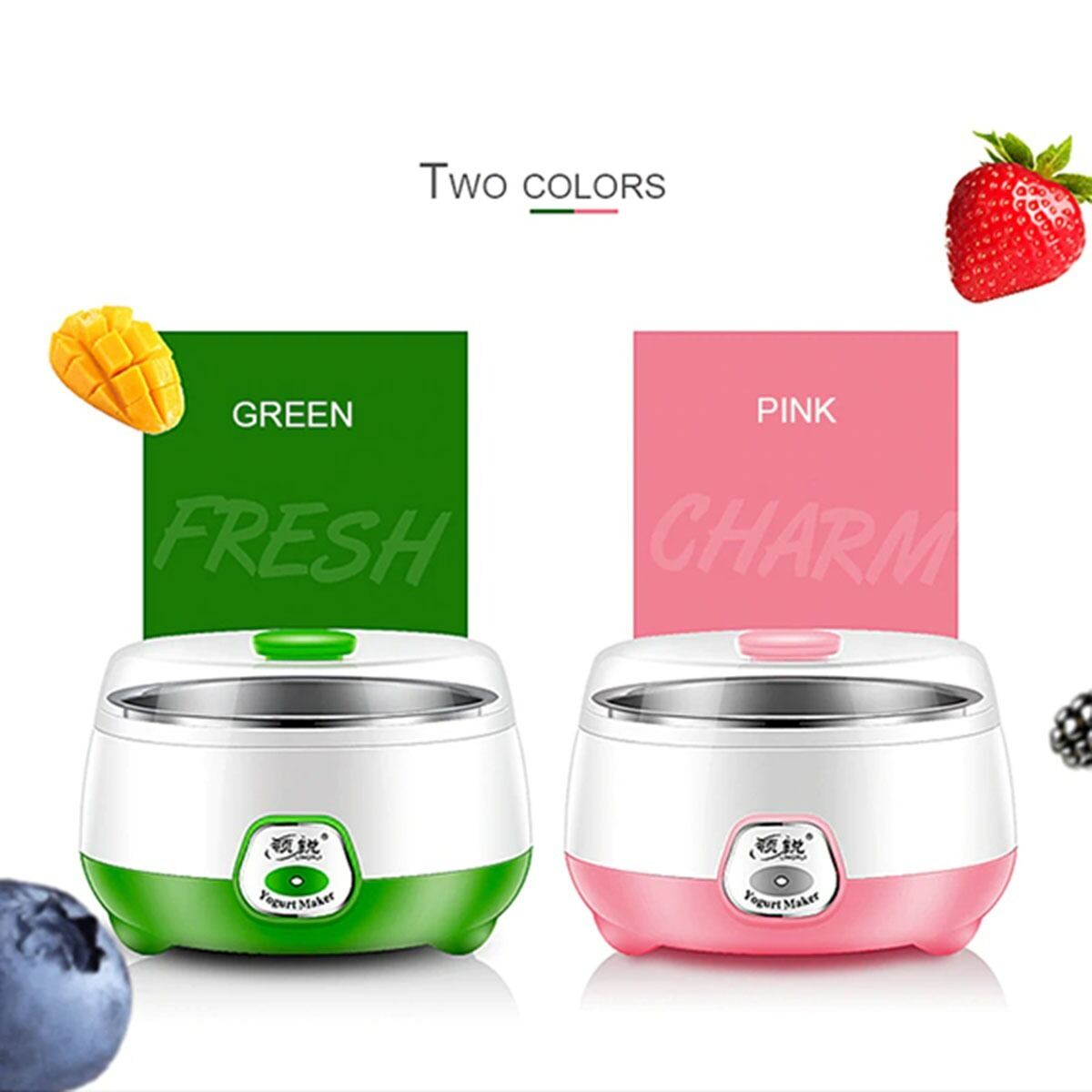 Picture of Automatic Yogurt Maker Doi Maker Stainless Steel Electric Yogurt Machine for Homemade Doi and Curd – One Touch Healthy Fermentation Maker for Kitchen Use Multicolor