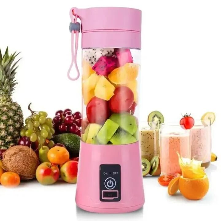 Picture of Sparkon Mini USB Rechargeable Portable Electric Fruit Juicer Blender – Smoothie Maker Juice Maker Machine for Travel Office Home Fitness and Daily Use Multicolor