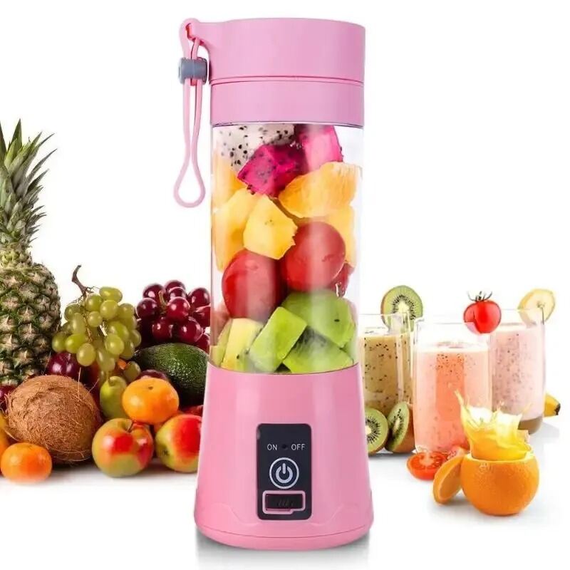 Picture of Sparkon Mini USB Rechargeable Portable Electric Fruit Juicer Blender – Smoothie Maker Juice Maker Machine for Travel Office Home Fitness and Daily Use Multicolor