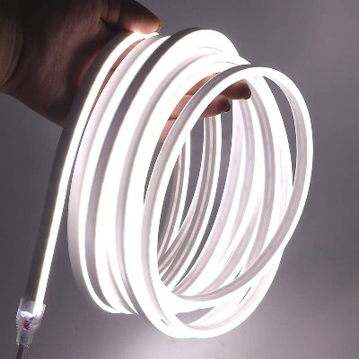 Picture of GearUP NEON LED Strip Light 5 Meter White Color Waterproof IP65 Flexible Neon Rope Light 12V LED Light Strip Room Decoration Home Decor Wall Lighting Shop Sign Board Outdoor Indoor Light White