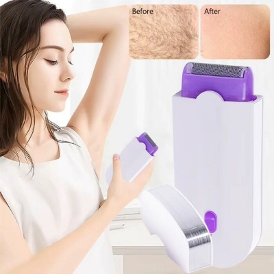 Picture of Yes Finishing Touch Hair Remover – Painless Rechargeable Facial and Body Trimmer Electric Hair Remover Shaver for Women and Men Multicolor