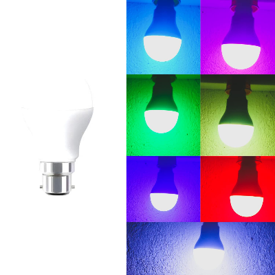 Picture of RGB 7 Color LED Bulb 9W Multicolor Smart Light | Color Changing LED Lamp | RGB LED Light Bulb | 7 Color Auto Change Bulb | Decorative Room Light | Colorful LED Lighting AC 220V Multicolor
