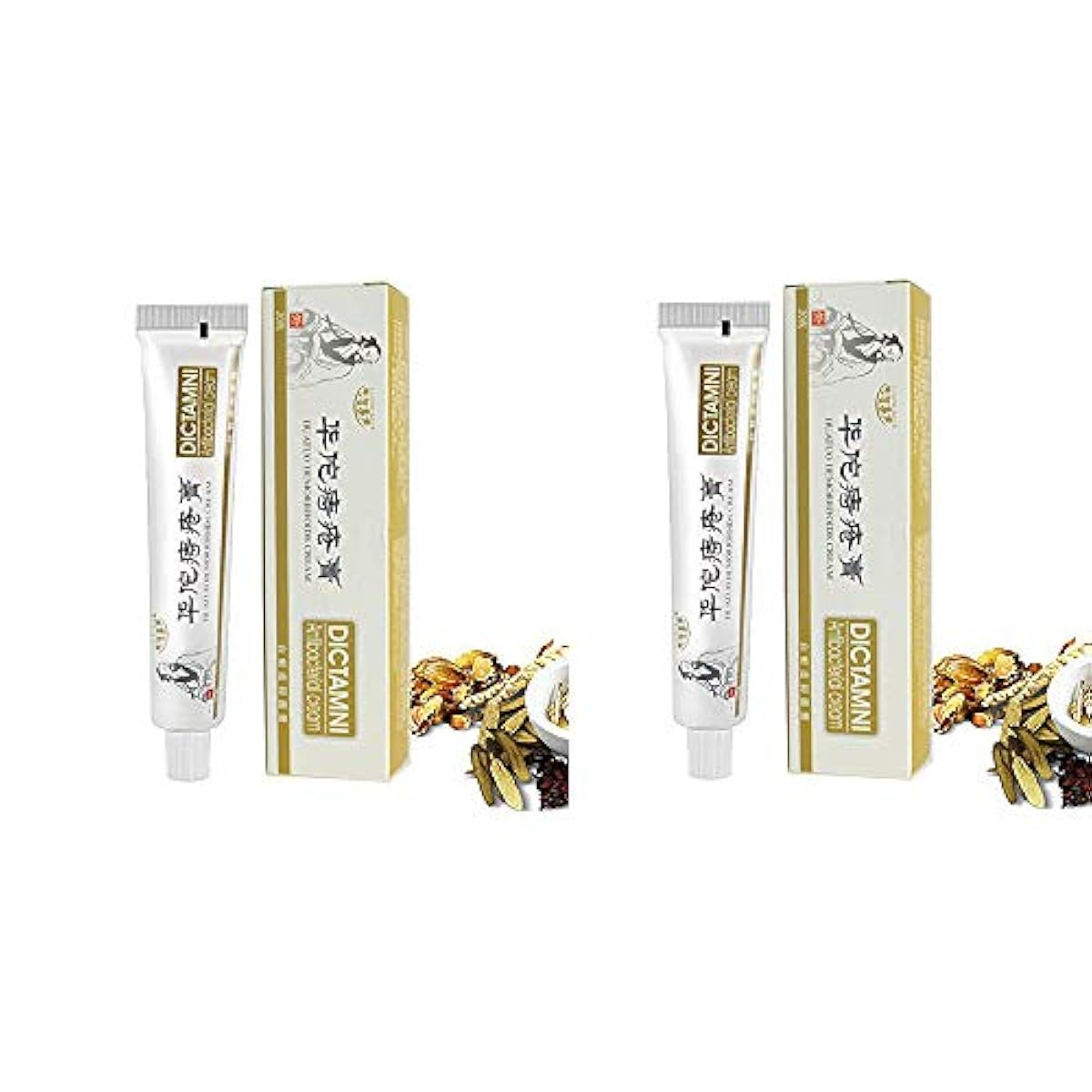 Picture of DICTAMNI Herbal Care Cream with Free Nogel (2PCS Combo) 20g | External Personal Care Ointment - Piles Cream 
