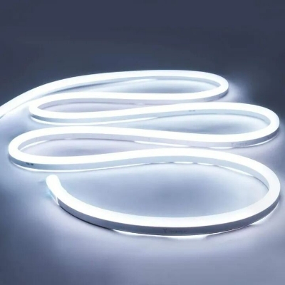 Picture of Neon LED Strip Light DC 12V IP65 Waterproof – 2835 Flexible Ribbon Rope Light with 120 LEDs/M for Bedroom, Room, Shop, Sign Board & Decorative Lighting-Neon Strip Light White