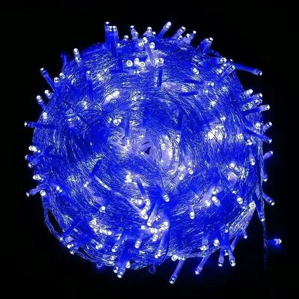 Picture of 8 Modes Fairy String Light 100 LED 30 Feet Blue – Decorative Fairy Lights for Room Decoration Bedroom Curtain Wedding Party Home Indoor Outdoor Decor Blue