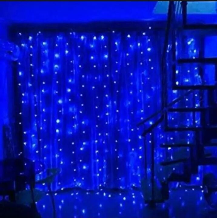 Picture of 8 Modes Fairy String Light 100 LED 30 Feet Blue – Decorative Fairy Lights for Room Decoration Bedroom Curtain Wedding Party Home Indoor Outdoor Decor Blue