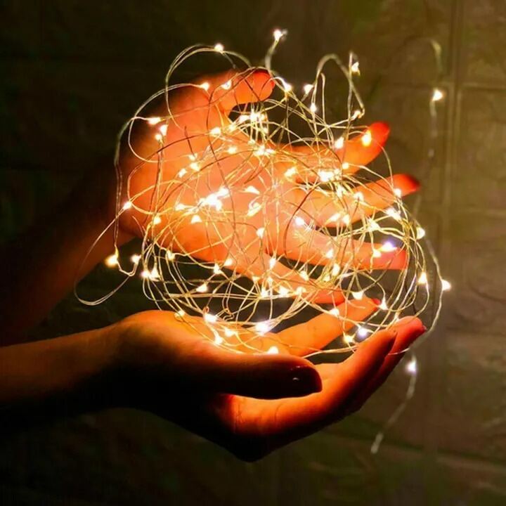 Picture of Chilli Milli LED Fairy Lights – 16.4ft 50 LEDs Warm White String Lights - Waterproof Decorations Light Golden/Multicolor Fairy Light Warn White