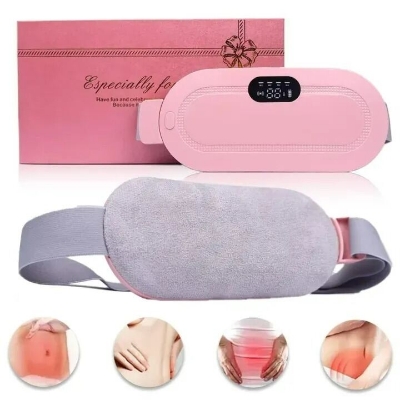 Picture of Portable Cordless Heating Pad for Period Cramps – Fast Heating Menstrual Relief Belt with 6 Heat Levels 6 Massage Modes Belly Back Pain Relief Massager for Women Multicolor
