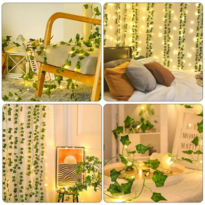 Picture of 7 Feet Cell Operated Rainbow Fairy Lights – 20 LED Decorative Copper Wire Light for Home, Party & Events Gold