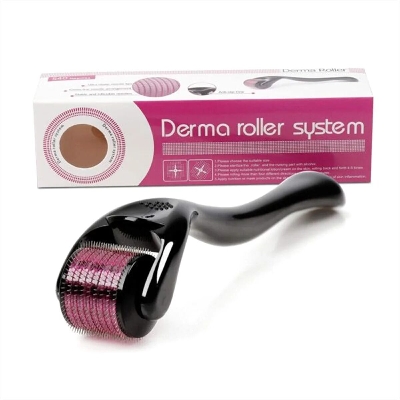 Picture of Derma Roller Micro Needle for Hair, Beard & Skin Care – Stainless Steel Microneedling Roller for Scalp, Facial Skin Care and Personal Grooming 