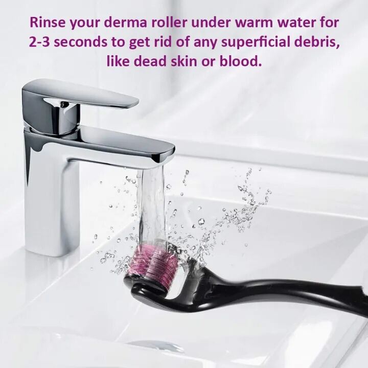 Picture of Derma Roller Micro Needle for Hair, Beard & Skin Care – Stainless Steel Microneedling Roller for Scalp, Facial Skin Care and Personal Grooming 