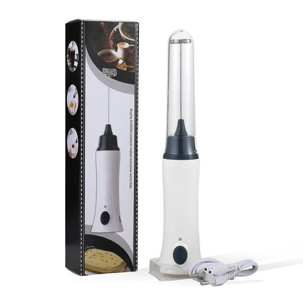 Picture of Electronic Rechargeable Coffee Foamer, Milk Frother, Hand Liquid Mixer and Juice Maker (White)