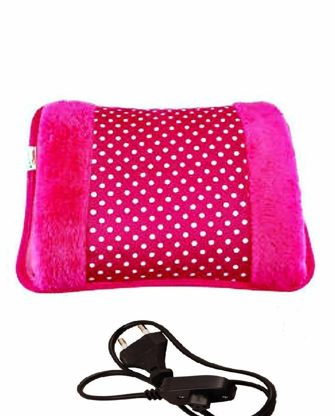 Picture of Electric Hot Water Heating Bag with Soft Plush Cover | Rechargeable Heat Therapy Pad for Warm Comfort & Daily Use Multicolor
