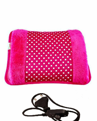Picture of Electric Hot Water Heating Bag with Soft Plush Cover | Rechargeable Heat Therapy Pad for Warm Comfort & Daily Use Multicolor