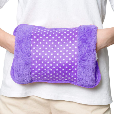 Picture of Electric Hot Water Heating Bag with Soft Plush Cover | Rechargeable Heat Therapy Pad for Warm Comfort & Daily Use Multicolor