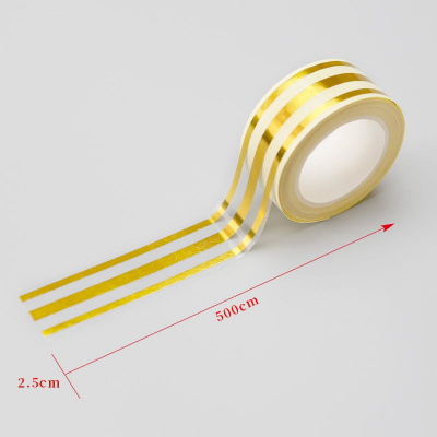 Picture of Interior Design Tape - 5M Golden Tile Gap Tape | Waterproof Self-Adhesive PVC Decorative Strip for Tile, Wall & Cabinet Decoration (2.5CM × 5M) Gold