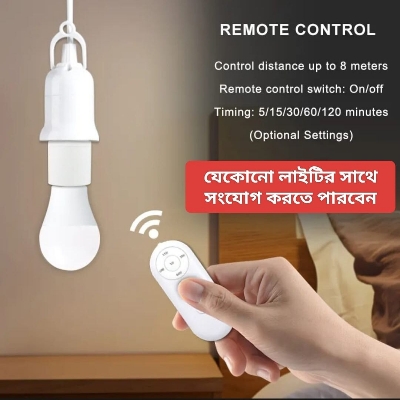 Picture of Remote Control B22 Smart Bulb Holder with Timer – Wireless Light Socket Holder with Auto OFF Function, 40ft Remote Range B22 Pin Lamp Holder for Home Office Use White
