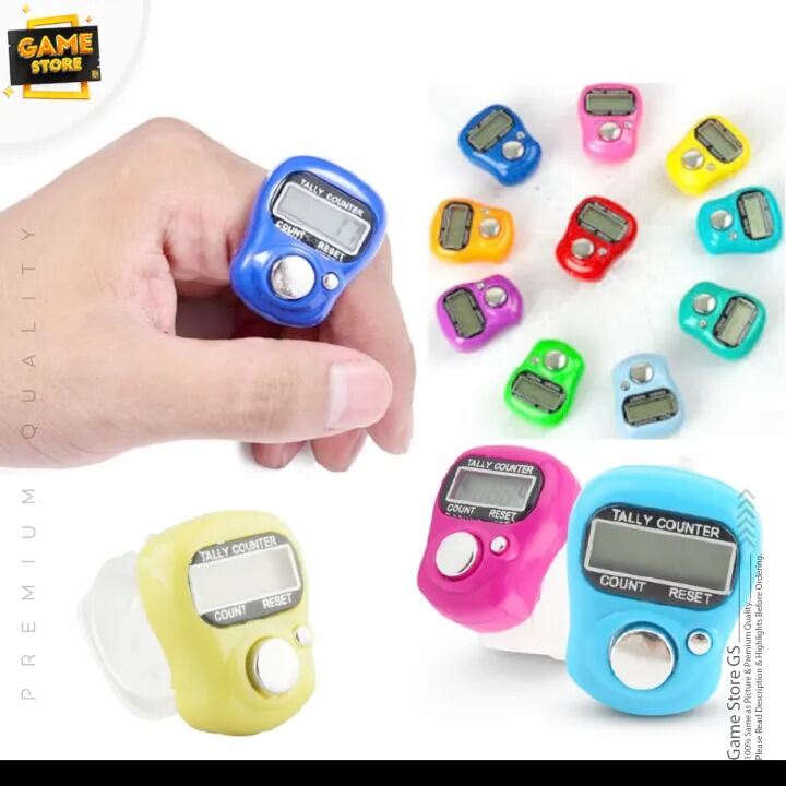 Picture of Digital Electronic LCD Tasbih Finger Tally Counter – Portable Islamic Zikr Counter Ring with LCD Display Hand Click Counter for Muslim Prayer 