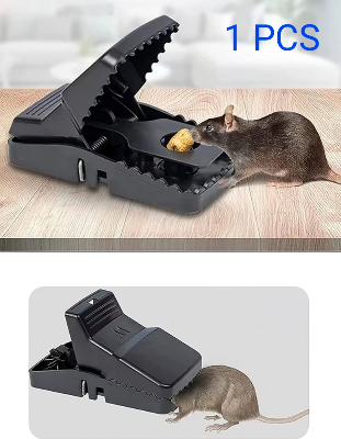 Picture of Rat Trap Plastic Mouse Catcher | Reusable Heavy Duty Mouse & Rat Trap for Home, Office & Warehouse Black