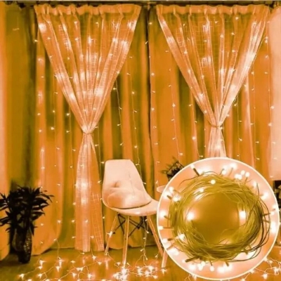 Picture of 8 Modes Fairy String Lights for Room Decoration – Decorative LED Fairy Lights for Wedding Party Family Patio Lawn Bedroom Home Festival Decor Gold