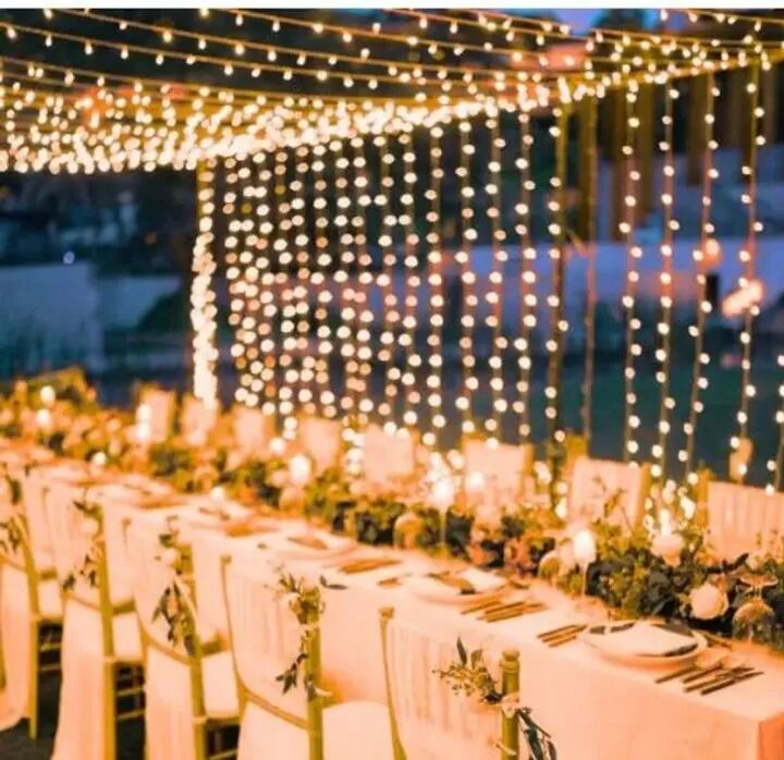 Picture of 8 Modes Fairy String Lights for Room Decoration – Decorative LED Fairy Lights for Wedding Party Family Patio Lawn Bedroom Home Festival Decor Gold