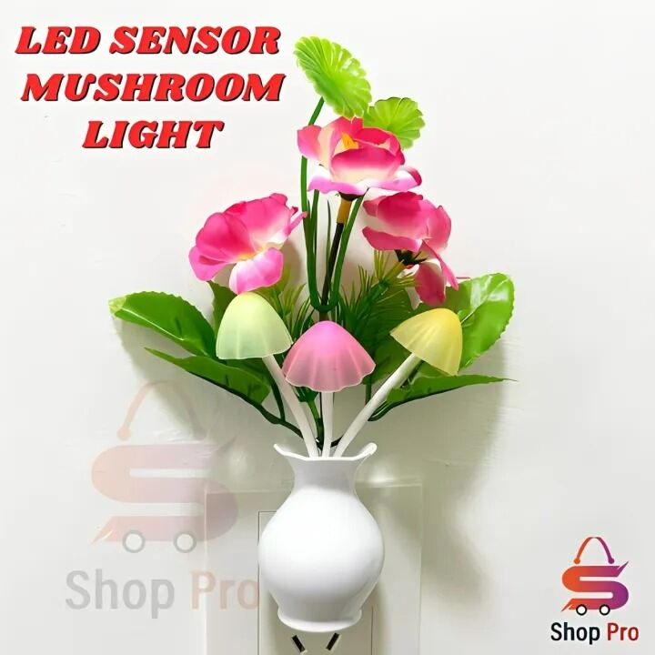 Picture of Honeymoon Moon Light Bedroom Mushroom Lamp – Automatic Sensor Color Changing LED Night Light Table Lamp for Bedroom Home Decor Multicolor