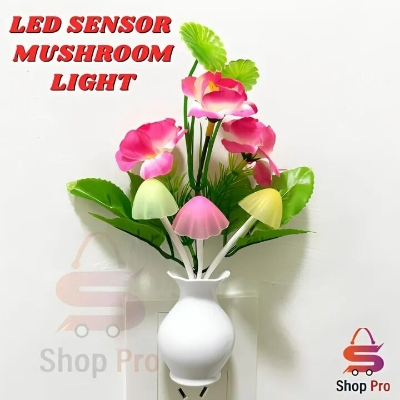 Picture of Honeymoon Moon Light Bedroom Mushroom Lamp – Automatic Sensor Color Changing LED Night Light Table Lamp for Bedroom Home Decor Multicolor