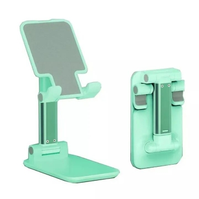 Picture of Foldable Telescopic Mobile Phone Holder Stand – Adjustable Desktop Bracket for Smartphones & Tablets, Portable Foldable Stand for Home Office Study – White