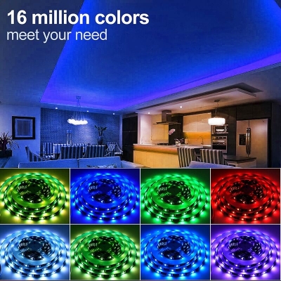 Picture of TV LED Backlight RGB USB LED Strip Light 5050 5V – Bias Background Lighting for HDTV, LCD Monitor, Desktop PC, Gaming Setup & Home Decoration Multicolor