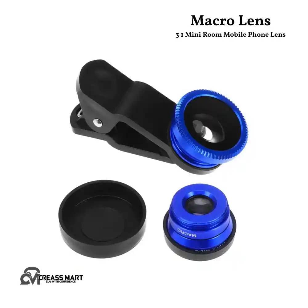 Picture of 3 In 1 Universal Clip Camera Mobile Phone Lens Fish Eye + Macro + Wide Angle)