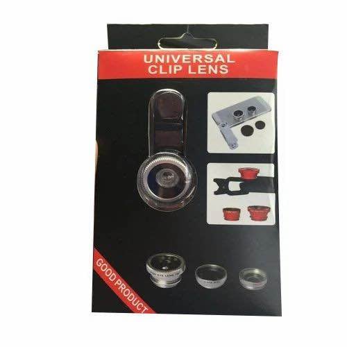 Picture of 3 In 1 Universal Clip Camera Mobile Phone Lens Fish Eye + Macro + Wide Angle)