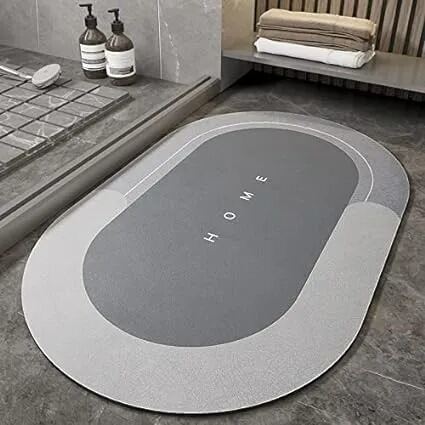 Picture of KSP HOME Super Absorbent Floor Mat 40×60cm – Soft Quick Dry Bath Mat, Bathroom Carpet, Doormat, Non-Slip Cushion Mat for Home & Office (Multicolor)