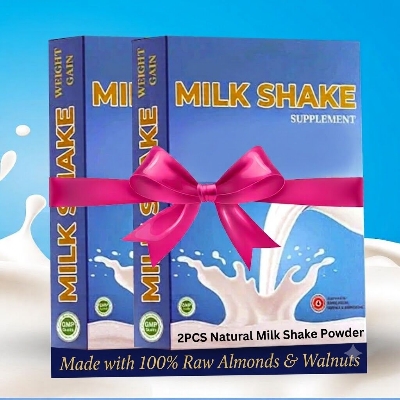 Picture of 2PCS Natural Milk Shake Powder – Delicious Instant Milk Shake Drink Mix for Daily Nutrition & Healthy Lifestyle, Easy to Prepare Beverage 