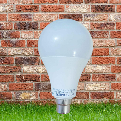 Picture of 20W LED Bulb A Shape Pin Type AC 220V Energy Saving Bright White Light with 1 Year Warranty for Home Office Kitchen Bedroom (Warranty Card Included) White