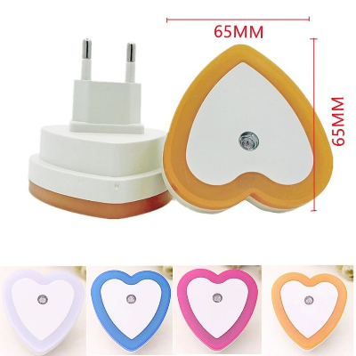 Picture of Mini LED Night Light Auto Dusk to Dawn Sensor Wall Plug Light EU/US Plug Smart Light Sensor Bedroom Hallway Stair Corridor Lamp 110V-220V Multicolor