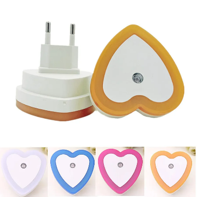 Picture of Mini LED Night Light Auto Dusk to Dawn Sensor Wall Plug Light EU/US Plug Smart Light Sensor Bedroom Hallway Stair Corridor Lamp 110V-220V Multicolor