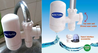 Picture of SWS Hi-Tech Ceramic Water Purifier Filter Faucet Tap Water Filter Kitchen Water Purifier Nano KDF Ceramic Cartridge for Home & Office 
