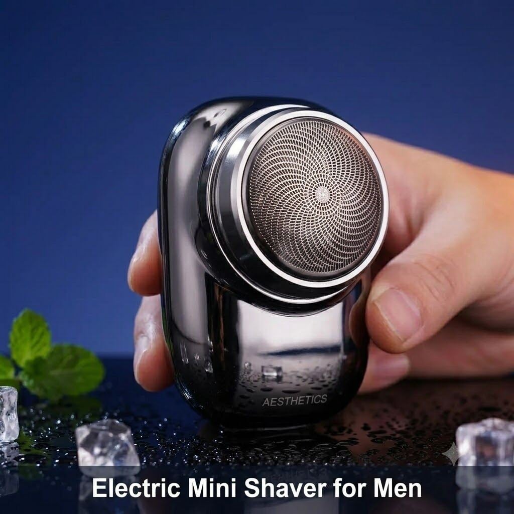 Picture of Electric Mini Shaver for Men – Portable Pocket Electric Razor, USB Rechargeable Beard Trimmer, Compact Mini Shaving Machine for Travel & Daily Grooming 