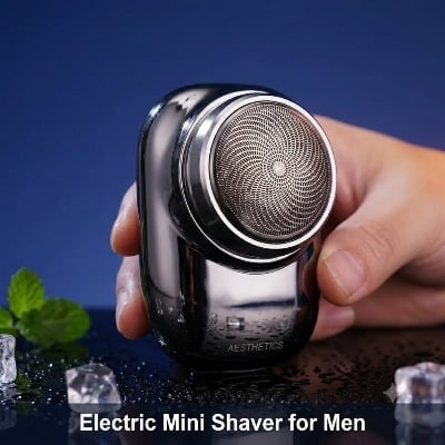 Picture of Electric Mini Shaver for Men – Portable Pocket Electric Razor, USB Rechargeable Beard Trimmer, Compact Mini Shaving Machine for Travel & Daily Grooming 