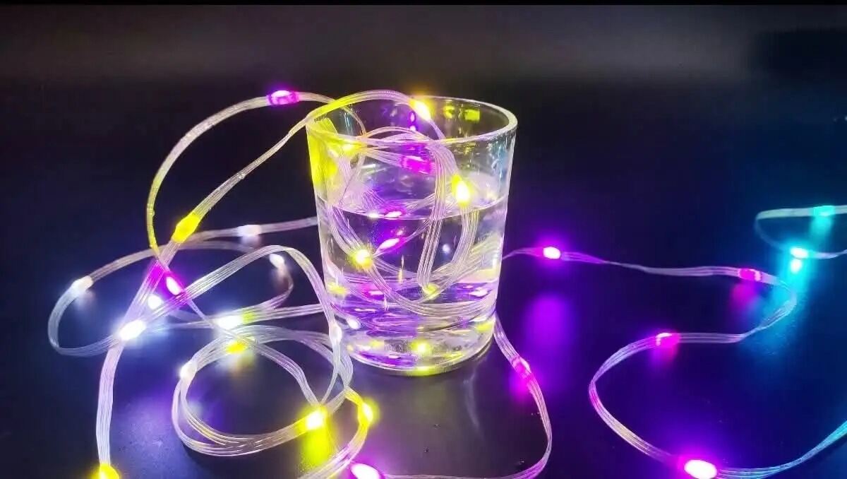 Picture of 10M RGBIC Pixel LED Fairy Lights USB App & Remote Control Smart Dream Color String Lights for Bedroom Gaming Room Home Decor RGB