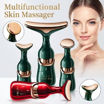 Picture of SmartGlow 4D Acoustic Vibration Lifting & Firming Multifunctional Skin Massager – Facial Beauty Device for Face & Neck Skin Care, Portable Electric Massager Multicolor