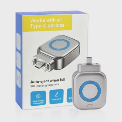 Picture of X-01 Full Charge Separator Type-C Auto Power Cut 140W Fast Charging Auto Cut-Off Adapter Battery Protection Charger for Android Devices 