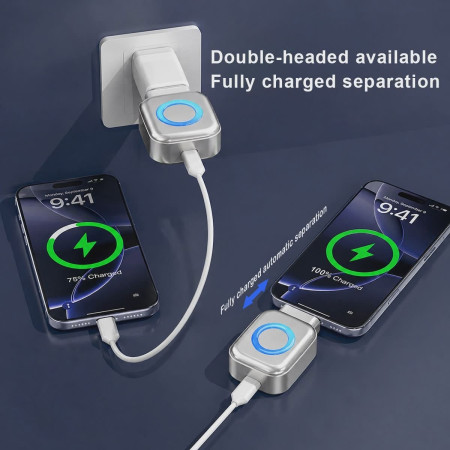 Picture of X-01 Full Charge Separator Type-C Auto Power Cut 140W Fast Charging Auto Cut-Off Adapter Battery Protection Charger for Android Devices 