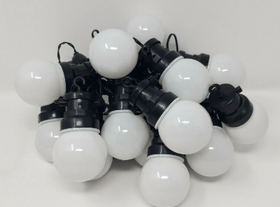 Picture of 5M Outdoor Multicolor LED String Bulb Lights 20 LED Decorative Hanging Lights Waterproof Plug Powered for Garden Balcony Patio Wedding Party Home Decor Multicolor