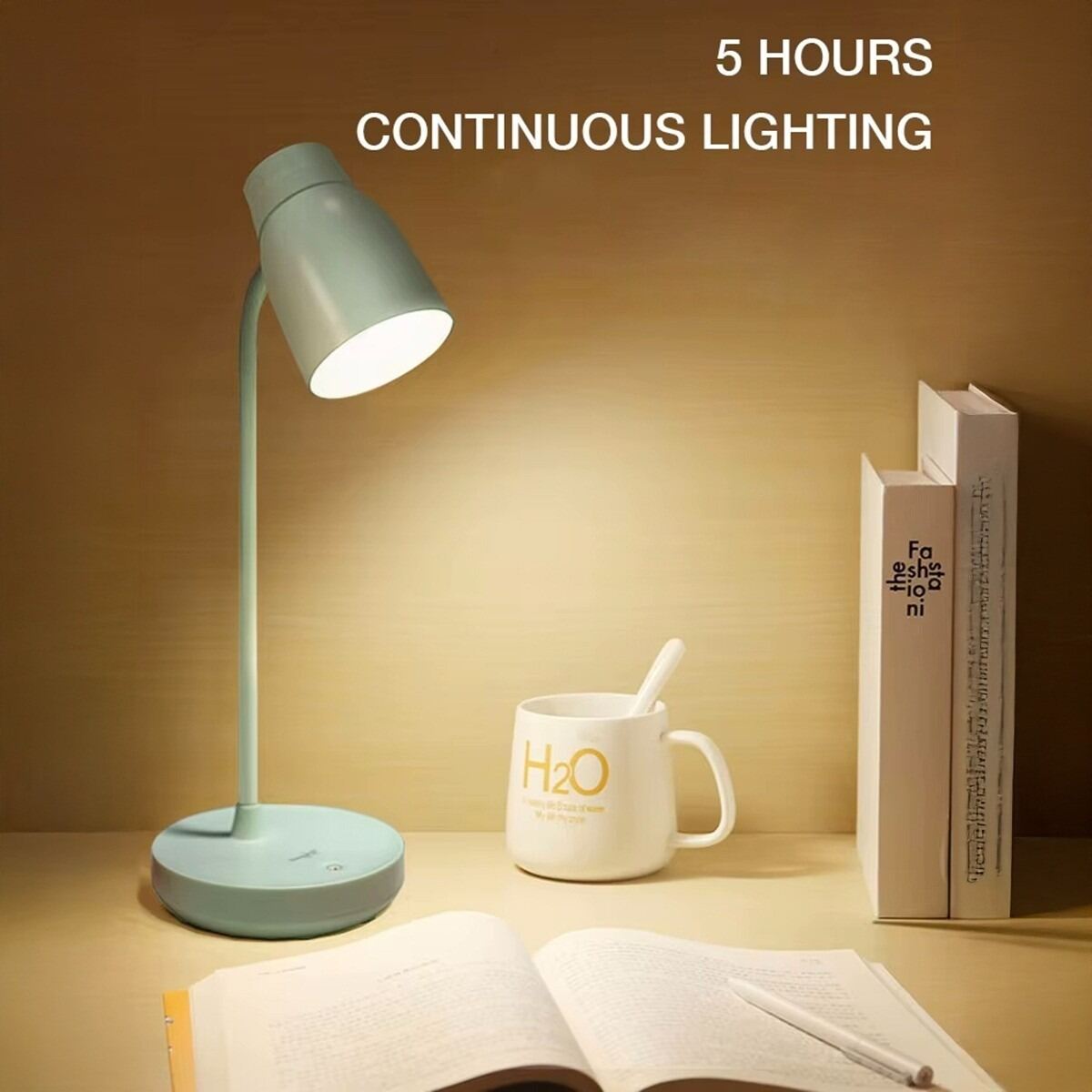 Picture of YAGE YG-T119C Rechargeable LED Table Lamp – Eye Care USB Desk Lamp with Touch Control, Adjustable Reading Light for Study, Office & Bedroom Multicolor