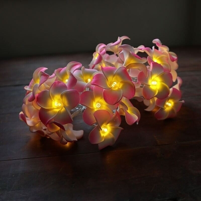 Picture of KathGulap Fairy Light Pink & White – Decorative LED Flower Fairy Light for Home, Bedroom, Wall, Curtain, Party & Home Decor Lighting Multicolor