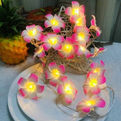 Picture of KathGulap Fairy Light Pink & White – Decorative LED Flower Fairy Light for Home, Bedroom, Wall, Curtain, Party & Home Decor Lighting Multicolor