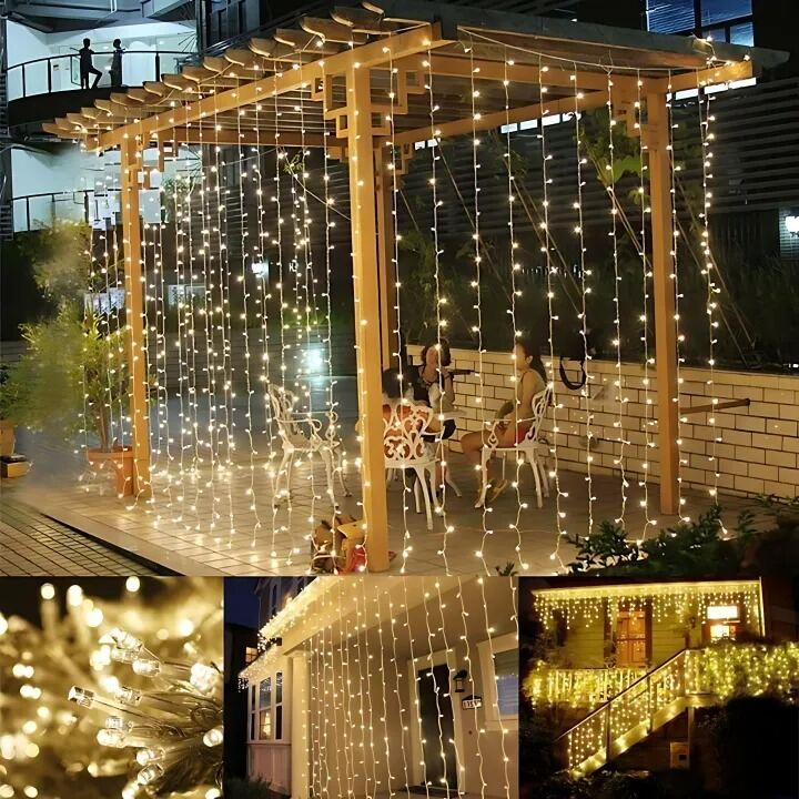 Picture of 50FT Golden Decorative Fairy Light – LED Room Decoration Light for Bedroom, Curtain, Wall, Wedding, Party, Garden & Home Decor Gold