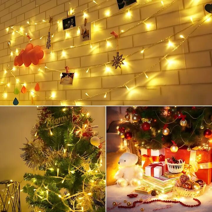 Picture of 50FT Golden Decorative Fairy Light – LED Room Decoration Light for Bedroom, Curtain, Wall, Wedding, Party, Garden & Home Decor Gold